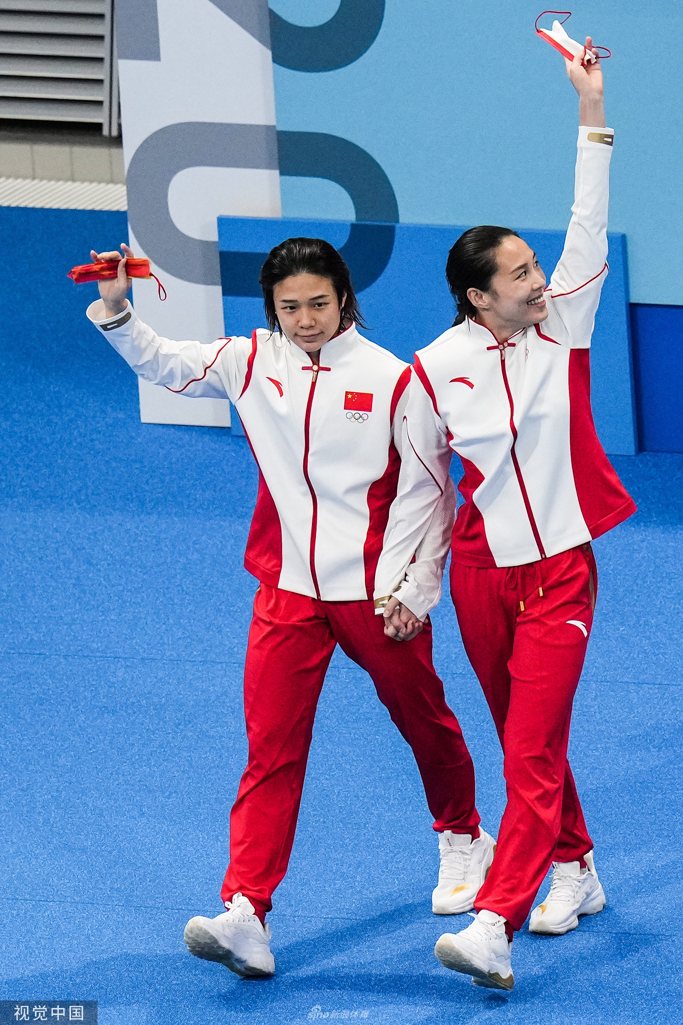 跳水女子双人三米板施廷懋王涵剑夺第4金