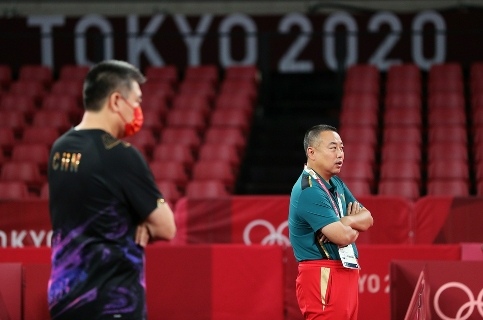 东京奥运会国乒赛前训练