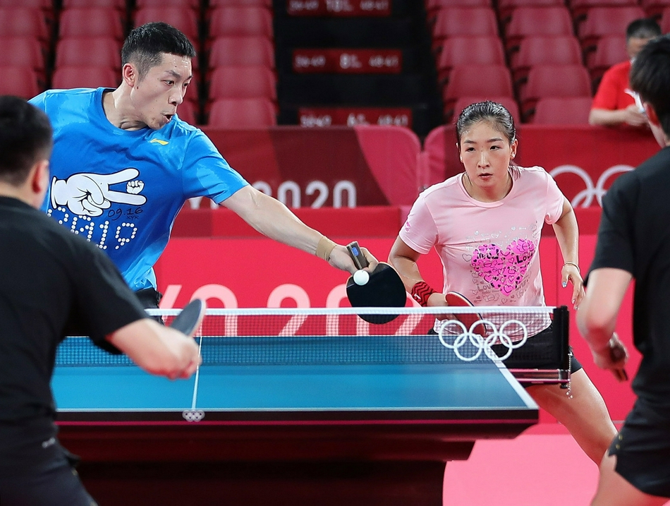 东京奥运会国乒赛前训练