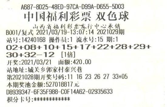 小伙儿420元擒双色球580万奖金先买车剩下存银行