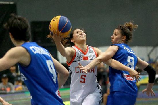 2018年6月在菲律宾举行的国际篮联三对三世界杯女子中，中国队闯入四强。