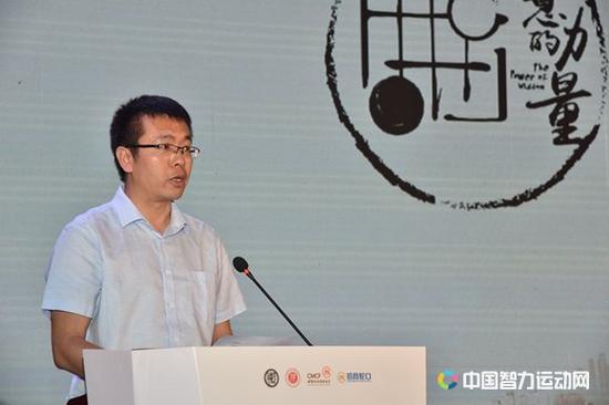 中国中学生体育协会棋类分会执行秘书长孙利军致辞