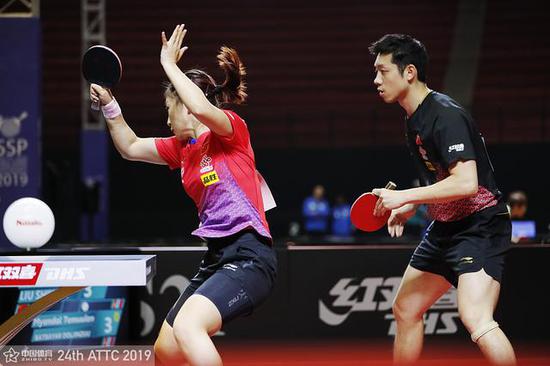 瑞典赛混双中日四对组合晋级许昕刘诗雯横扫对手