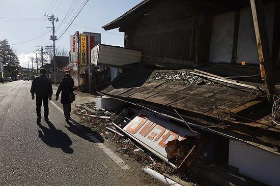 2019年12月，311地震发生八年后，福岛县双叶町的街道