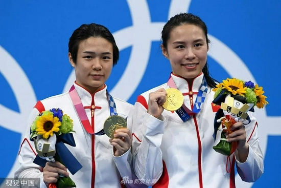 王涵施廷懋获得女子双人3米板冠军