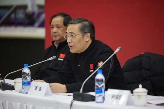 开营仪式上,南京市体育局局长董浩代表南京市体育局致欢迎词,他表示