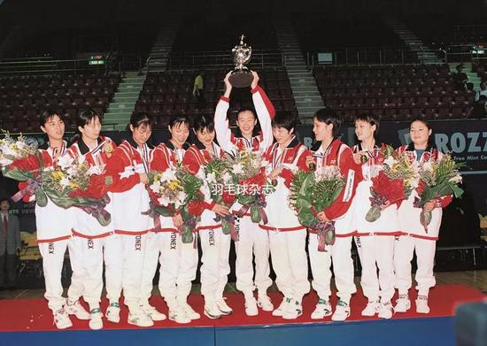 中国队夺得1998年尤杯冠军