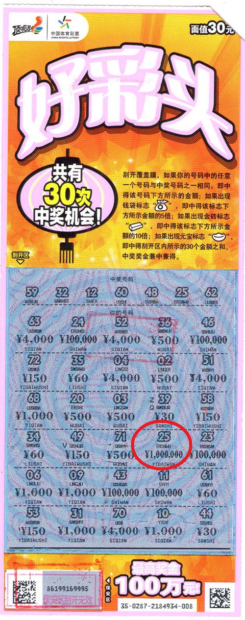 小伙陪老婆逛街偷懒玩刮刮卡命中100万体彩大奖