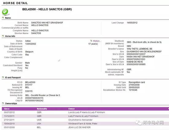 英国名将斯科特·布拉什奥运会战驹Hello Sanctos退