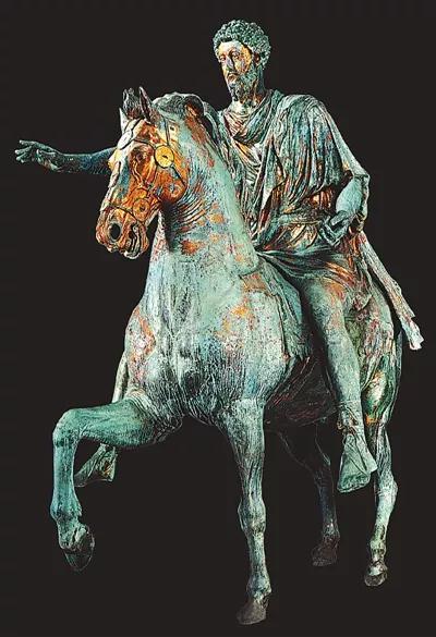 《奥利留斯骑马像》,约175年,青铜,高约3.5米,意大利罗马卡比托奈博物馆藏