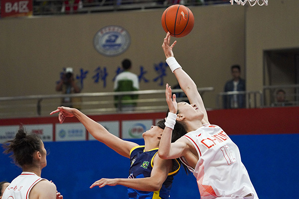 2019军运会女篮决赛，中国Vs巴西。