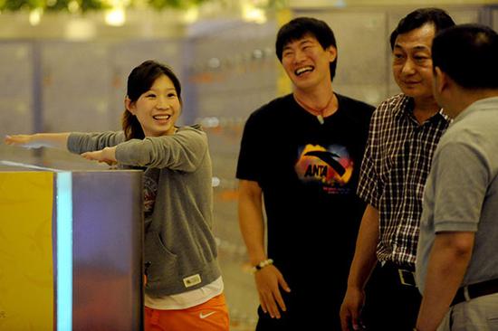 2011年7月8日,姚滨率领庞清佟健、张丹张昊在沈阳比赛。