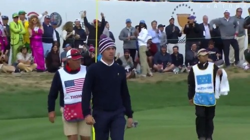 总统杯第3日美国压倒式胜利