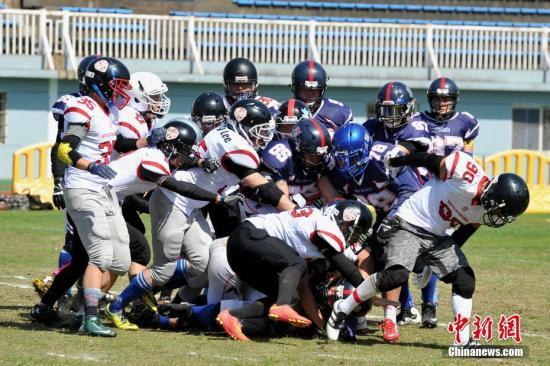 2017“城市碗”美式橄榄球全国联赛南昌站在八一体育场举行