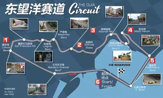 澳门东望洋赛道图