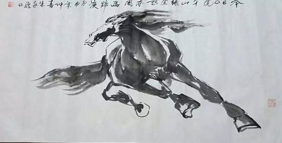 这匹马他画了五十年