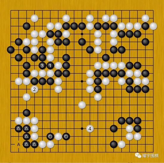 图10：黑1是可以扑死白三子，但白2先手虎后，白已经先手把黑棋全封进去了。