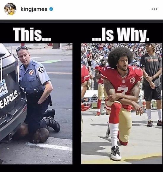 我无法呼吸！詹姆斯为被暴力执法致死黑人发声