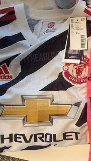 曼联2020-21赛季第三球衣谍照：使用黑白炫色迷彩