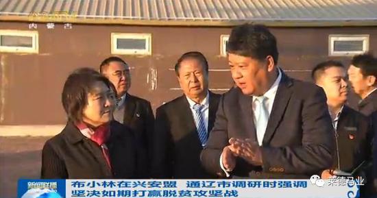 布小林主席在莱德马业调研视频（10月15日内蒙古新闻联播节选）