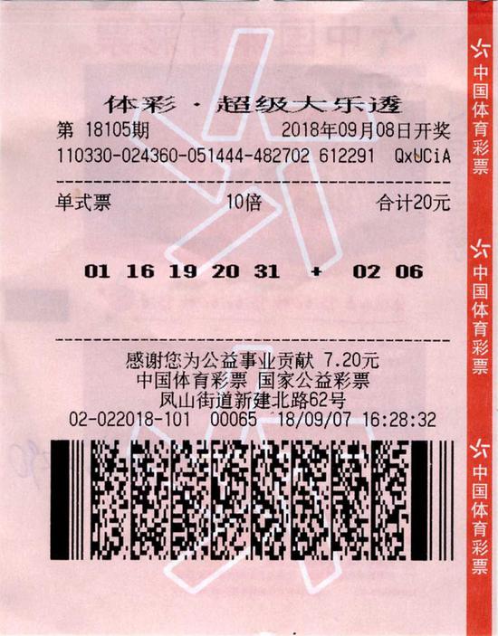 中奖彩票9月10日,宁波彩民郦先生来到了浙江省体育彩票管理中心领取10