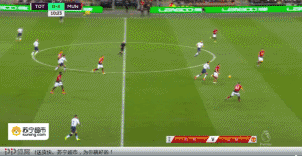 图3：坚定的身后球冲击，以及此后博格巴主导下的空间轮转