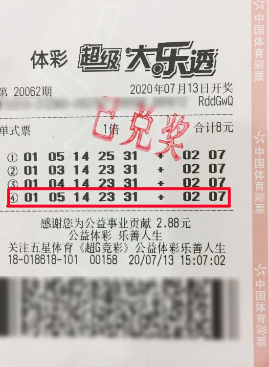 奶爸精准选号擒大乐透100万:奖金用于孩子教育