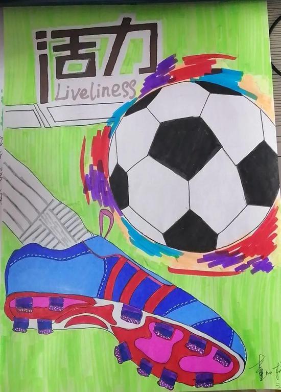 疫情中他们用画笔诠释足球绘出人生最美好的年华