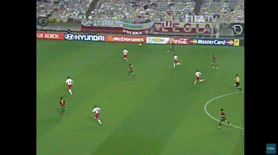 2002年世界杯 葡萄牙vs波兰 保莱塔中路抢点破门