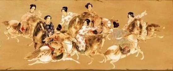 骑马的唐朝女子