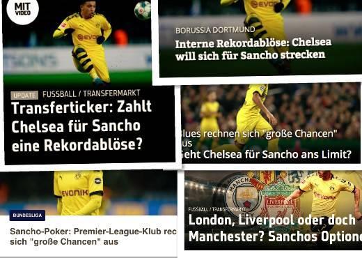 头版：拜仁不再考虑波切蒂诺 多特想要全能前锋