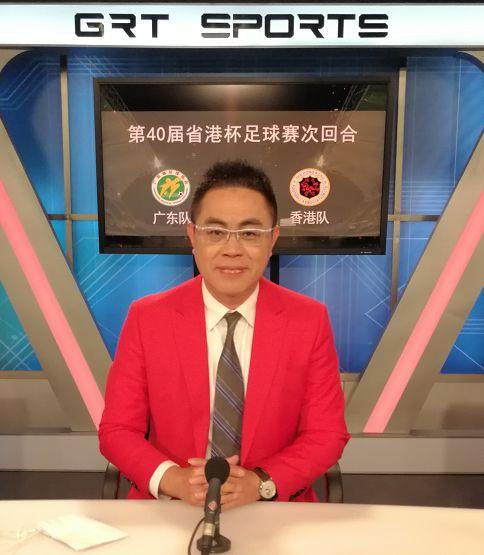 广东传媒之星领队陈宁在广东体育频道旁述了本场比赛张喆(《广州日报