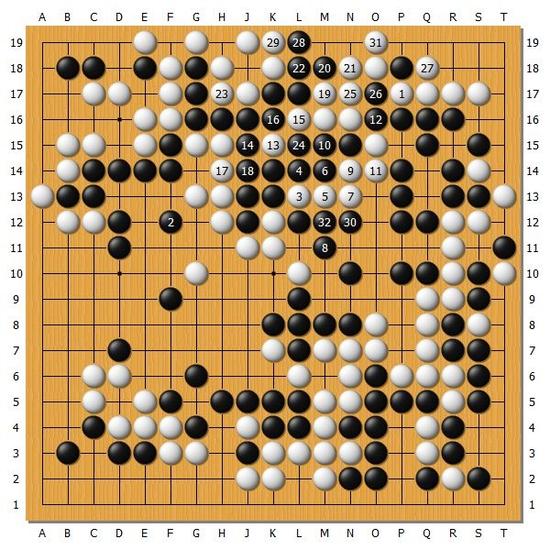 日本棋圣战井山裕太先下一城 一力辽稍欠火候 日本棋圣战井山裕太先下一城 一力辽稍欠火候