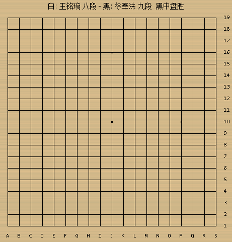 徐奉洙执黑先行，白10夹击显示了王铭琬的围棋态度——喜欢将棋走在外围。