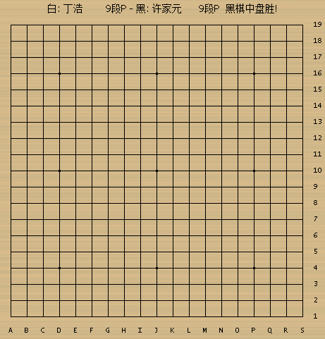 许家元执黑215手中盘胜丁浩
