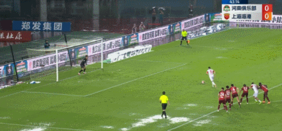 中超-武磊奥斯卡射门海港1-0河南豪取11连胜