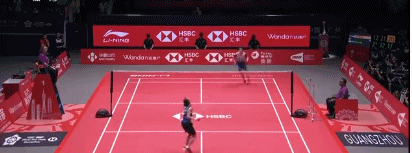 女单决赛最后一球