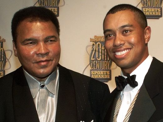 伍兹与拳王阿里