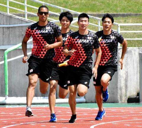 日本男子接力队对亚运金牌势在必得
