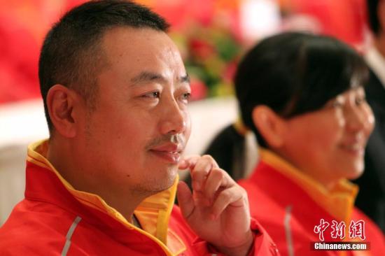 资料图：刘国梁再亮铁腕。 中新社记者 洪少葵 摄