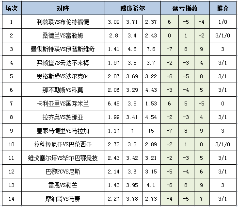 盈亏指数