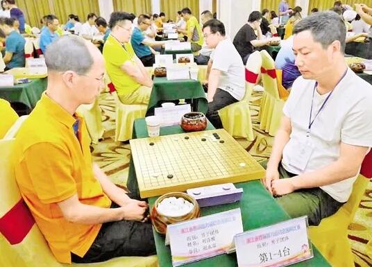 7月16日，省智力运动会围棋比赛预赛在丽水举行