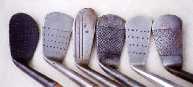 高尔夫收藏与历史之49 胡桃木铁杆的杆面条纹