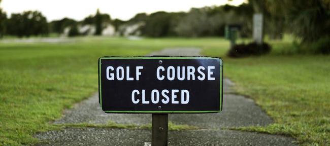 英国大多高尔夫球场在疫情期间关闭