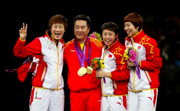 郭跃曾与丁宁一起获得伦敦奥运团体冠军