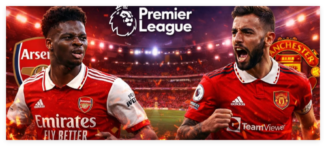 英超第23轮焦点战：阿森纳vs曼联