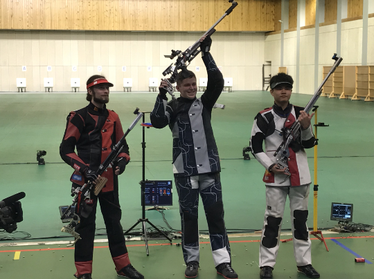 去年射击世界杯北京站，赵中豪摘铜。新京报记者 徐晓帆 摄