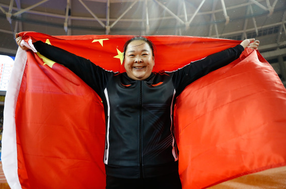 王峥在赛后庆祝胜利 新华社记者王丽莉摄