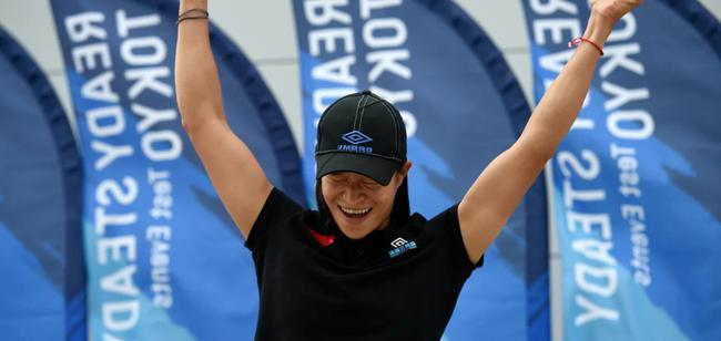 卢云秀在2019年举行的东京奥运会帆船测试赛上夺得女子RS:X级帆板冠军