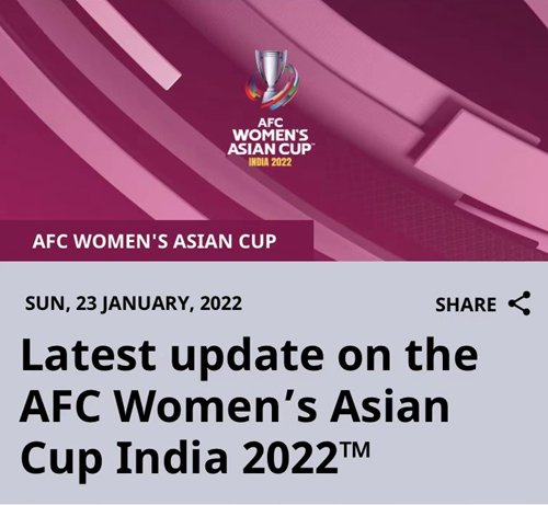 官方：印度女足退出本届亚洲杯 与中国比赛取消
